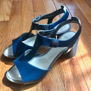 Camper Sandals 1960s Vintage Style Blue